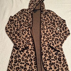 Rachel Zoe Tan and Black Leopard Sweater